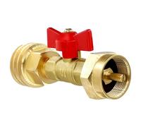 Jfbl Chaude 1 Lb À 20 Propane Réservoir Adaptateur Avec Valve, Convertisseur Universel Pour 1lb/16.4oz Jetables Jetables Cylindre