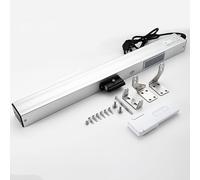 JFBLSD Actionneur éLectrique pour FenêTre, à ChaîNe Course De 300 700 Mm, avec TéLéCommande Et Capteur Pluie, FenêTre Toit, Serre Ou AéRation Toit(700mm)