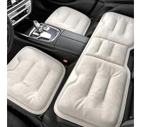 JFBLSD Coussin Remplacement siège Auto, Camion, Chaise Bureau,Taille Universelle(White,3-Piece Set)