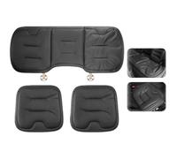 JFBLSD Coussin siège Auto,Protection siège antidérapante,siège conducteur(Black,3-Piece Set)