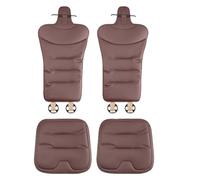 JFBLSD Coussin siège Auto,Protection siège antidérapante,siège conducteur(Maroon,4-Piece Set)