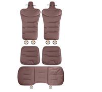 JFBLSD Coussin siège Auto,Protection siège antidérapante,siège conducteur(Maroon,5-Piece Set)