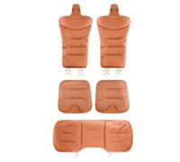 JFBLSD Coussin siège Auto,Protection siège antidérapante,siège conducteur(Orange,5-Piece Set)