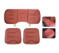 JFBLSD Coussin siège Auto,Protection siège antidérapante,siège conducteur(Red,3-Piece Set)
