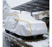 JFBLSD Housse Voiture Imperméable pour Tesla Model Y | 4751 × 1921 × 1624 mm Bâche Voiture d'extérieur,Anti-Pluie Anti-UV Isolation Thermique Respirante avec Fermeture éclair(Silver)