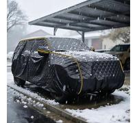 JFBLSD Housse Voiture Imperméable pour Tesla Model Y | 4751 × 1921 × 1624 mm Bâche Voiture d'extérieur,Anti-Pluie Anti-UV Isolation Thermique Respirante avec Fermeture éclair(Black)