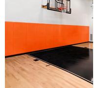 JFBLSD Mousse de Protection Murale - Panneau Antichoc Haute Densité Imperméable - pour Gymnase, Basketball, Dojo, Garage et Sécurité Enfant(Orange,1 PCS)