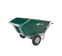 JFC Agri Brouette basculante en polyéthylène et métal galvanisé - 400 L - TWB400-1