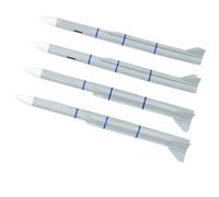 JfdLbv Bombe de réservoir de Carburant auxiliaire de Missiles adaptée à l'avion à réaction RC EF2000 V3 90mm(White)