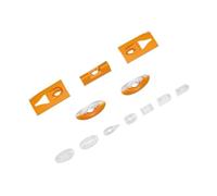 JfdLbv Couvercle de lumière LED adapté au modèle d'avion RC 90mm Ares 3D EDF Jet(Yellow)