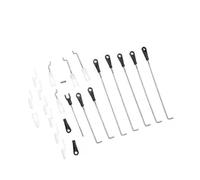 JfdLbv Fils d'acier de tiges de poussée adaptés au modèle d'avion de Sport EDF RC de 90mm