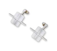 JfdLbv Roues de Train d'atterrissage Avant, vis de tiges de poussée Pilotes adaptées au modèle d'avion électrique de Chasse canalisé Double 50mm S27 Twin 50mm(Grey Rocker Arm)