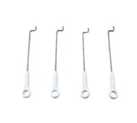 JfdLbv Roues de Train d'atterrissage Avant, vis de tiges de poussée Pilotes adaptées au modèle d'avion électrique de Chasse canalisé Double 50mm S27 Twin 50mm(Steel Wires)