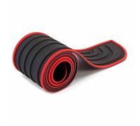 JFENGNB Protection Pare-Chocs Arrière pour Renault Clio 2 3 4 5 Sport RS Line, Voiture Protecteur Plaque Seuil de Coffre Film Anti Rayures Décoratives Accessoires,B/Black red-104cm*9cm