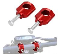 JFG RACING 1 1/8" 28 mm Rouge Guidon Fat Bar Monts de Serrage pour CR125R CR250R CRF250R CRF450R CRF450RX CRF250X CRF450X CRF450X KX125 KX250 KX250F KX450F RMZ250