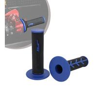 JFG RACING 1 Paire de Poignées Guidon Moto,Poignées Moto 22 mm/24 mm,Poignées Accelerateur Antidérapantes pour Pit Dirt Bike Motocross-Bleu