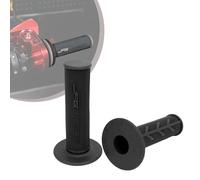 JFG RACING 1 Paire de Poignées Guidon Moto,Poignées Moto 22 mm/24 mm,Poignées Accelerateur Antidérapantes pour Pit Dirt Bike Motocross-Noir