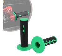 JFG RACING 1 Paire de Poignées Guidon Moto,Poignées Moto 22 mm/24 mm,Poignées Accelerateur Antidérapantes pour Pit Dirt Bike Motocross-Vert