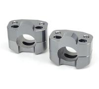 JFG Racing 1 paire de rehausseur de guidon de moto, serrage de guidon de 28 mm, élévateur de guidon de 1 1/8" pour moto, pit bike, dirt bike, VTT - Titane