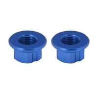 JFG RACING 2 Pièces Ecrou d'essieu Arrière Moto, M12 * 1.25P Ecrou d'essieu Roue Arrière en Aluminium CNC pour vélo de saleté électrique sur Ron X/S X160 X260-Bleu