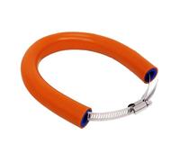 JFG RACING 52 cm/20,47" Protection Pot Echappement Moto,Protection Collier Echappement Réglable Universelle pour Pit Dirt Bike Motocross Supermoto Enduro Scooter Orange