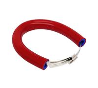 JFG RACING 52 cm/20,47" Protection Pot Echappement Moto,Protection Collier Echappement Réglable Universelle pour Pit Dirt Bike Motocross Supermoto Enduro Scooter Rouge