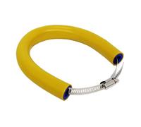 JFG RACING 52 cm/20,47" Protection Pot Echappement Moto,Protection Collier Echappement Réglable Universelle pour Pit Dirt Bike Motocross Supermoto Enduro Scooter Jaune