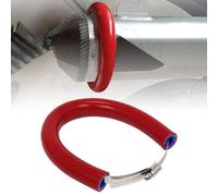 JFG RACING 64 cm/25,2" Protection Pot Echappement Moto,Protection Collier Echappement Réglable Universelle pour Pit Dirt Bike Motocross Supermoto Enduro Scooter Rouge