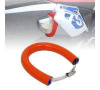 JFG RACING 64 cm/25,2" Protection Pot Echappement Moto,Protection Collier Echappement Réglable Universelle pour Pit Dirt Bike Motocross Supermoto Enduro Scooter Orange