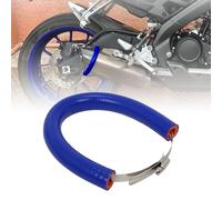 JFG RACING 64 cm/25,2" Protection Pot Echappement Moto,Protection Collier Echappement Réglable Universelle pour Pit Dirt Bike Motocross Supermoto Enduro Scooter Bleu