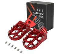 JFG RACING Cale Pied Moto, Repose-Pieds pour SMS125 SM400R 449 SMR/TC/Te 450 510 511 570 SM450R SM450RR SM510R SM610R - Compatible avec Plusieurs Modèles - Rouge
