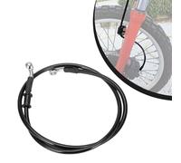 JFG RACING Durite Frein Moto 120cm,Durite Embrayage Hydraulique Durite Aviation pour Pit Bike Dirt Bike Enduro Motocross ATV Quad-Noir