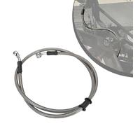 JFG RACING Durite Frein Moto 130cm,Durite Embrayage Hydraulique Durite Aviation pour Pit Bike Dirt Bike Enduro Motocross ATV Quad-Argent