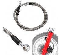 JFG Racing Durite hydraulique renforcée argenté pour frein, embrayage de motocross tout-terrain enduro, 500 mm-2000 mm