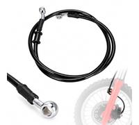 JFG Racing Durite hydraulique renforcée argentée pour frein, embrayage de motocross Dirt Bike enduro, 500 mm-2000 mm
