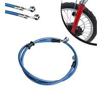 JFG Racing Durite hydraulique renforcée pour frein et embrayage - Pour moto, motocross, dirt bike, enduro - 500 mm-2000 mm - Bleu