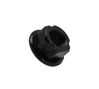 JFG RACING Ecrou d'essieu Arrière Moto, M12 * 1,25P Ecrou d'essieu de Roue Arrière en Aluminium CNC pour vélo Tout-Terrain électrique sur Ron X sur Ron S X160 X260-Noir