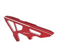 JFG RACING Housse de Protection de Chaîne de Pignon de Moto,CNC Protection Chaine Moto pour sur Ron Light Bee S/X Segway X260/X160 vélo électrique-Rouge