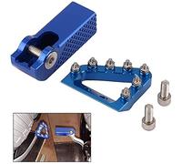 JFG RACING Moto CNC Pédale de Frein arrière Renforcent la Plaque + Pointe de Levier de Levier pour SX SXF XCF 2015-2019, 125-501 Tous Les 2017-2019