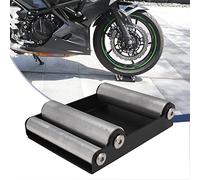 JFG RACING Motorcycle Roller Stand Wheel Nettoyage Rouleau Rouleau pour Le Nettoyage des pneus et la chaîne Lubrication-Proller Bikes Moyenne <485 LB & Largeur du Pneu <180 mm