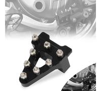 JFG RACING Pédale de Frein Arrière Moto,Universal Billet Aluminium Pédale de Frein Arrière Etape Astuce pour CRF50 XR50 Dirt Bikes Pit Bike-Noir