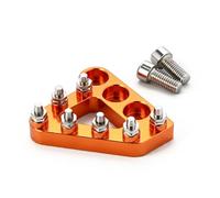 JFG RACING Pedale Moto,Pédale de Frein Arrière Billette Moto - Orange
