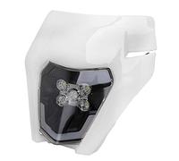 JFG RACING Phare LED Universel Moto,Plaque Phare Avant Moto-Blanc