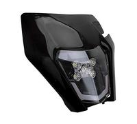 JFG RACING Phare LED Universel Moto,Plaque Phare Avant Moto-Noir