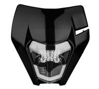 JFG RACING Plaque Phare Avant Moto,Phare LED Moto Universel-Noir