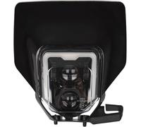 JFG RACING Plaque Phare Moto,Phare Avant Moto Masque de Carénage-Noir