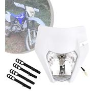 JFG RACING Plaque Phare Moto,Phare Carénage LED Moto Blanc