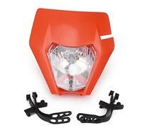 JFG RACING Plaque Phare Plaque Avant Moto Face Avant pour EXC250 SX250 SXF250 EXC450 SX350 SXF450 EXC525 640LC4 Dirt Bike Enduro ATV Scooters-Orange