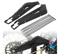JFG RACING Protège Bras Oscillant Moto,Couvre Bras Oscillant Protection Cadre pour sur-Ron Light Bee S/X Dirt Bike Electrique-Noir