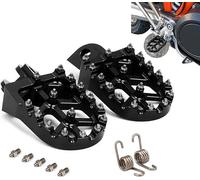 JFG RACING Repose-Pieds Moto pour 50/65/85/125/150/250/400SX 250SXS/SXS-F/EXC/MXC/EXC-G/SX-F/EXC-F/XC/XC-F 450SX-F/EXC/XC-G/SX/SXS/SMR/EXC-G/MSX-G 525EXC/EXC-G/MXC-G/SX/SMR/XC-G Noir